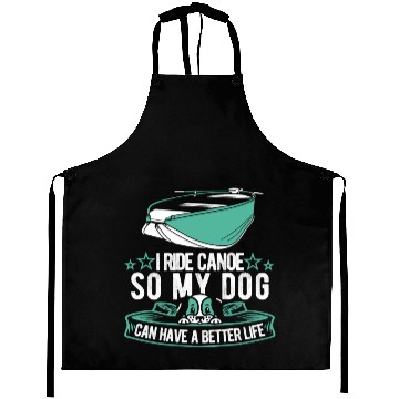 Discover Canoe Canoeing Canoeist Dog Aprons