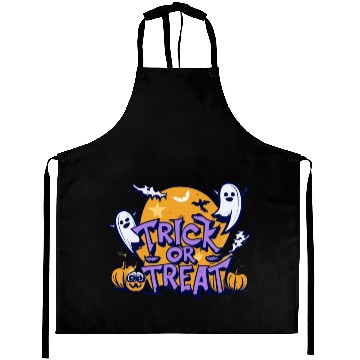 Discover Trick or Treat Design Halloween Aprons Aprons Tees