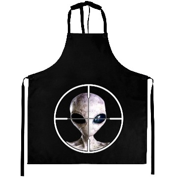Discover Area 51 Alien Sniper Gamers and Movie Lovers! Aprons