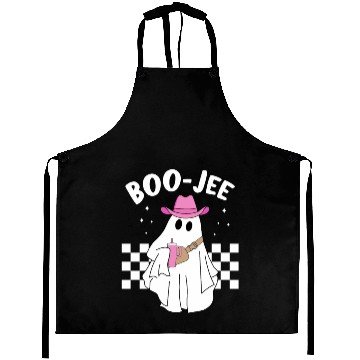 Discover Boo-Jee Cute Ghost Funny Halloween Aprons