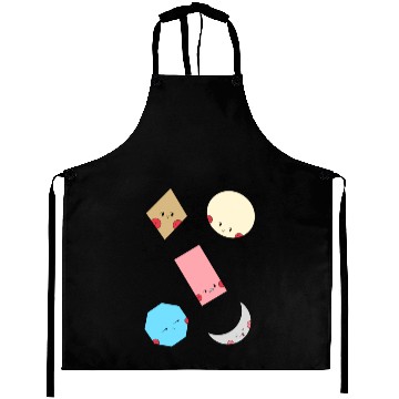 Discover Cute Geometric Shapes Sticker pack Aprons