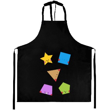 Discover Cute Geometric Shapes Sticker pack Aprons