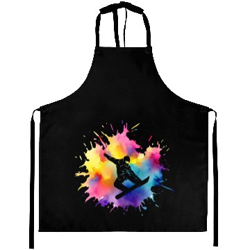 Discover Snowboarder Cool Freestyle Snowboarding Aprons