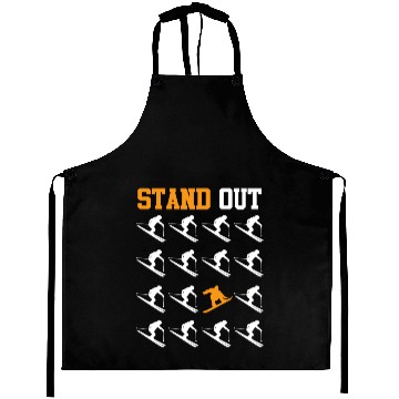 Discover Snowboarder Freestyle Stand Out Snow Slope Aprons