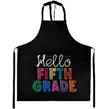 Discover Teacher Hello Fifth Grade Aprons