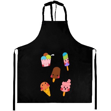 Discover Cute Sweet Ice Cream Sticker Pack Aprons