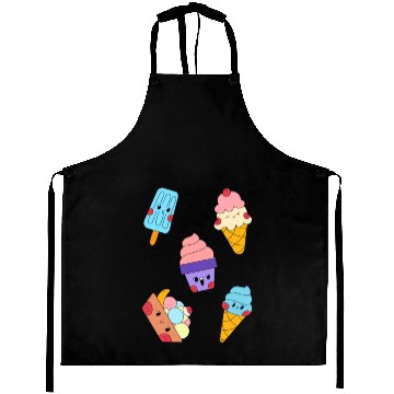 Discover Cute Sweet Ice Cream Sticker Pack Aprons