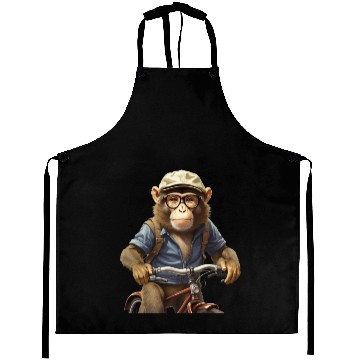 Discover monkey animal Aprons