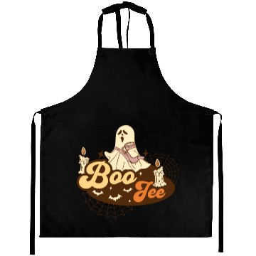 Discover Boo Jee Ghost Halloween funny Aprons