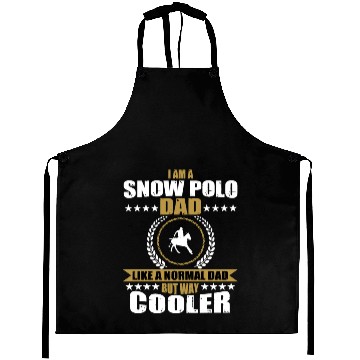 Discover Snow Polo Dad Saying Men Aprons