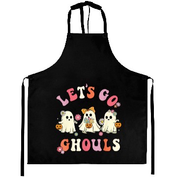 Discover Let's Go Ghouls Halloween Ghost Aprons