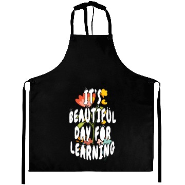Discover It's A Beautiful Day For Learning Aprons