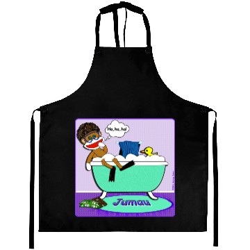 Discover Jumau the Sock Monkey Aprons