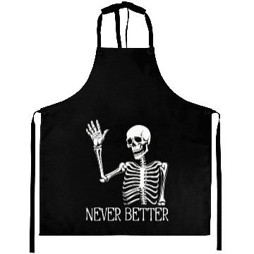 Discover Funny Halloween Skull Aprons | Sarcastic Dead Inside