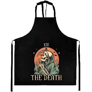 Discover The Death Magic Tarot Skeleton Halloween Aprons