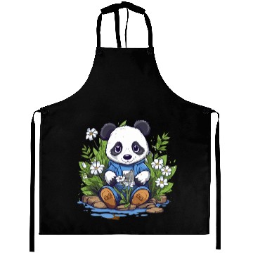 Discover Playful Panda Garden Aprons