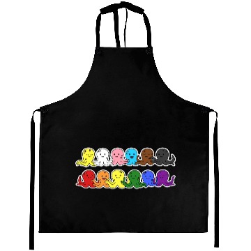 Discover Pride Progress Flag Octopus Design for Equality Aprons