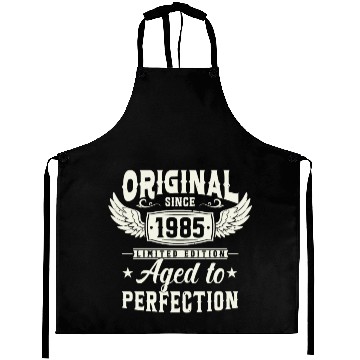 Discover 1985 Vintage Birthday Gift Aprons