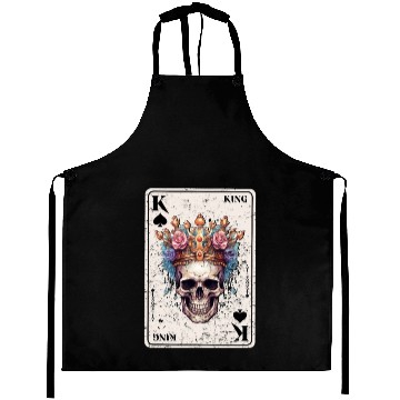 Discover King on Spades Horror Halloween Card Game Creepy Aprons