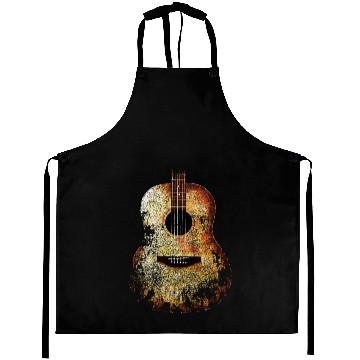 Discover ACOUSTIC GUITAR DISTRESSED RETRO Aprons