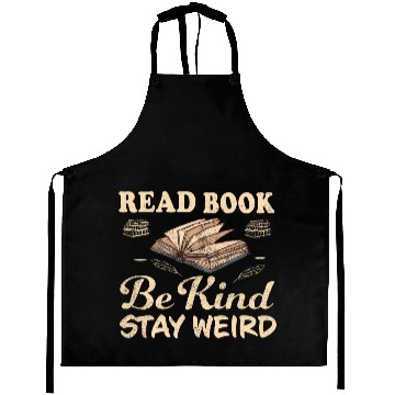 Discover Read Books Be Kind Stay Weird Aprons