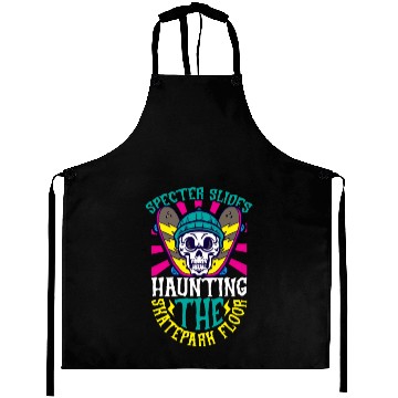 Discover Spooky Horror Skateboarder Halloween Skateboarding Aprons