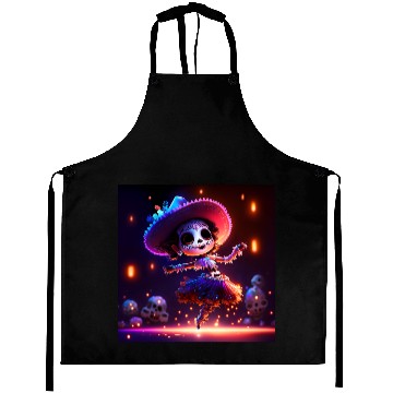 Discover mexican skeleton lady baby dancing Aprons