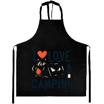 Discover I love camping Aprons