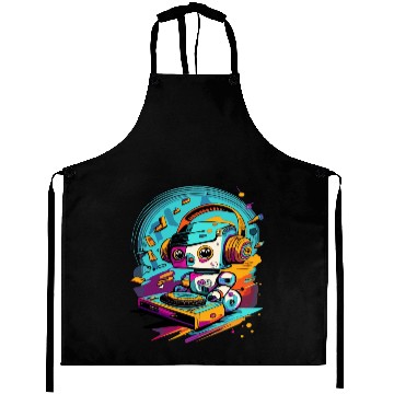 Discover DJ Robot Mix Music Aprons