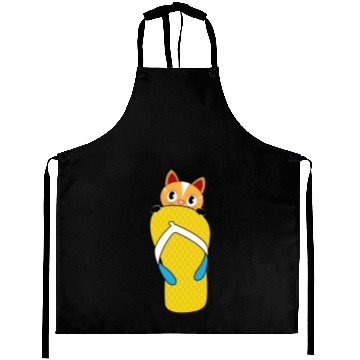 Discover Flip Flops Cat Lover Aprons
