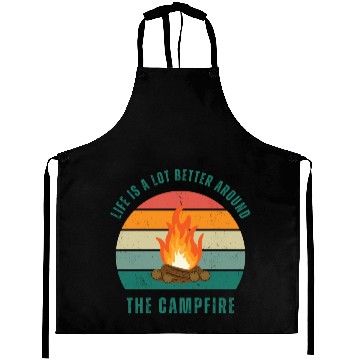 Discover Camping Lover Campfire Aprons