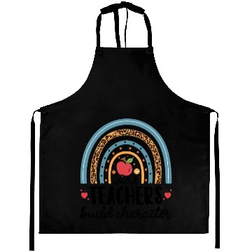 Discover Weird Teachers Build Character Leopard Rainbow Aprons