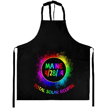 Discover Total Solar Eclipse Maine 4/28/24 Kids Eclipse Aprons