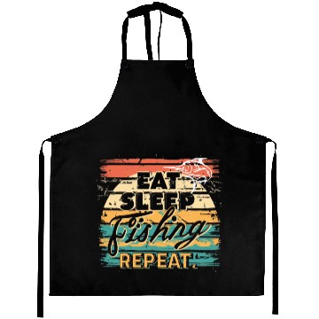 Discover Eat Sleep Fishing Repeat Aprons