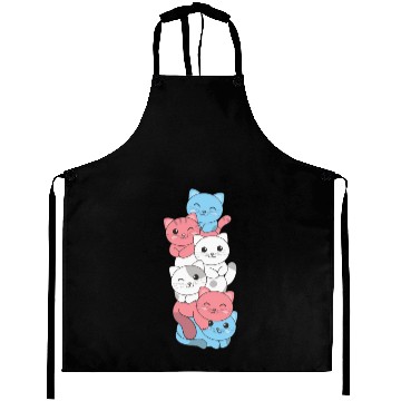 Discover Transgender Flag Cat Pride Lgbtq Cute Cat Aprons