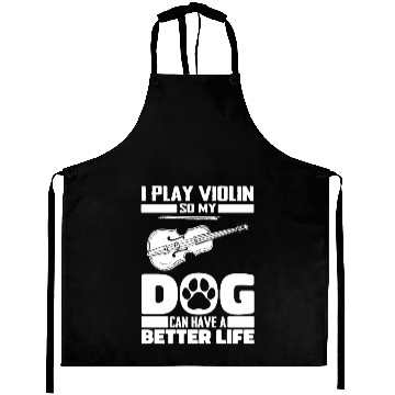 Discover Violin Violinist Dog Aprons