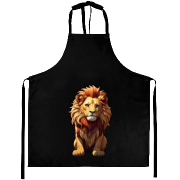Discover Lion art design Aprons
