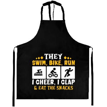 Discover Triathlon Swim Bike Run Triathlete Sport Gift Aprons