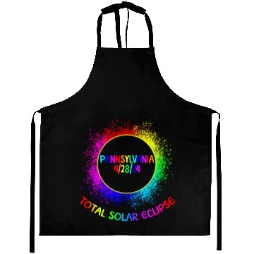 Discover Total Solar Eclipse Pennsylvania 4/28/24 Kids Aprons
