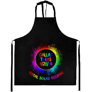 Discover Total Solar Eclipse Dallas Texas 4/28/24 Kids Aprons