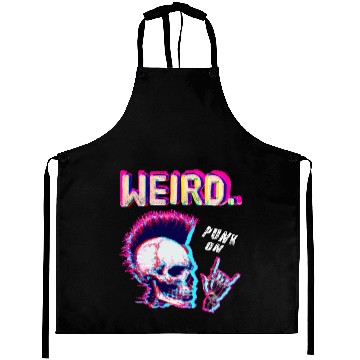 Discover Weird - For Halloween Lovers Punk Rock Aprons