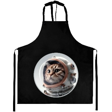 Discover Catstronaut Close-Up: Feline Space Suit Aprons