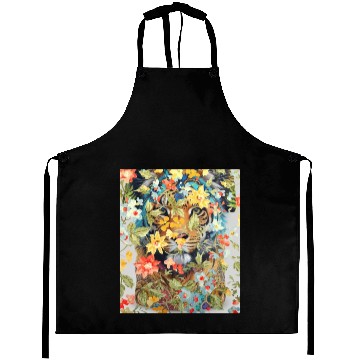 Discover tiger big cat Aprons