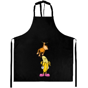 Discover Banana and Monkey Aprons