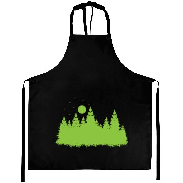 Discover Forest with Leaves in Environment Aprons