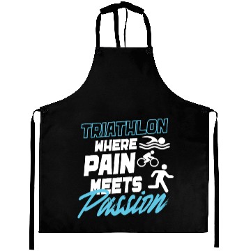 Discover Triathlon Swim Bike Run Triathlete Sport Gift Aprons