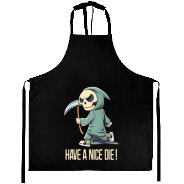 Discover Cute Chibi Grim Reaper Aprons