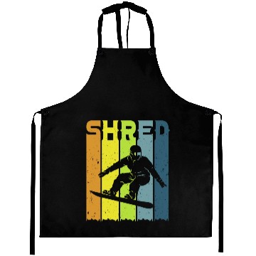 Discover Snowboarder Freestyle SHRED Snowboarding Aprons