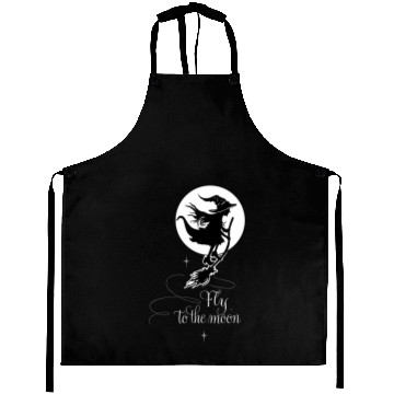 Discover Witch Wizard Broom Halloween Aprons