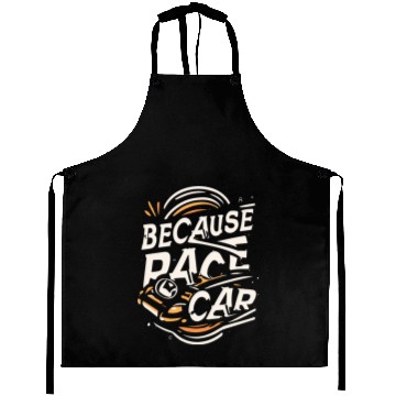 Discover Because Race Car Gift Aprons